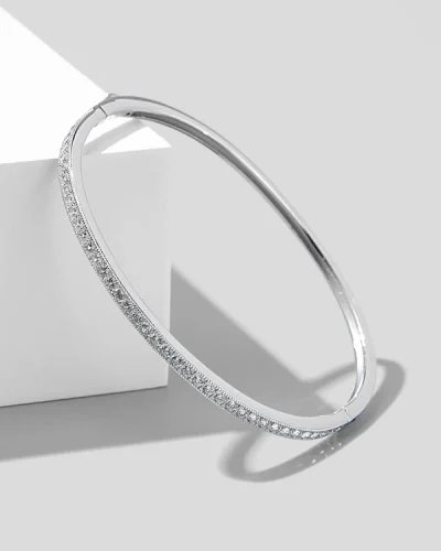 PULSEIRA DECORAÇÃO EM ZIRCÔNIA PRATA